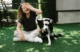 Woman and dog living a happy life free of pet allergy symptoms